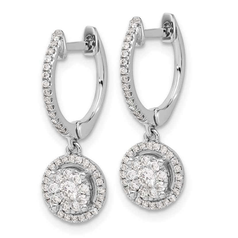 Lab Created 1/2 ct. t.w. Diamond Dangle Earrings in 14K White Gold