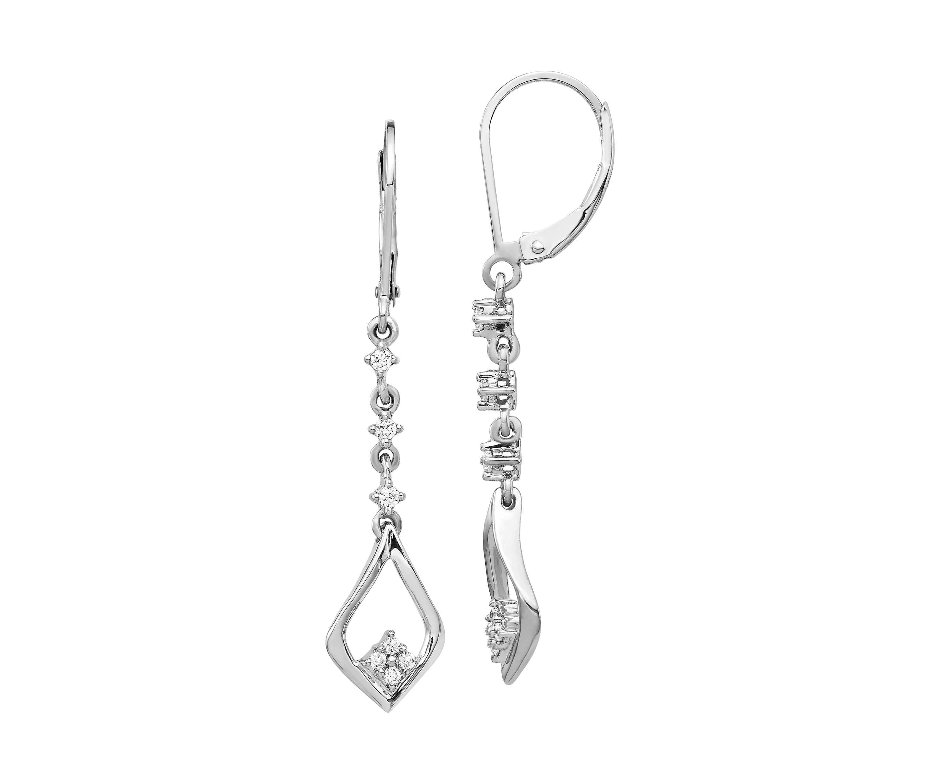 1/5 ct. t.w. Lab Grown Diamond Earrings in 14K White Gold