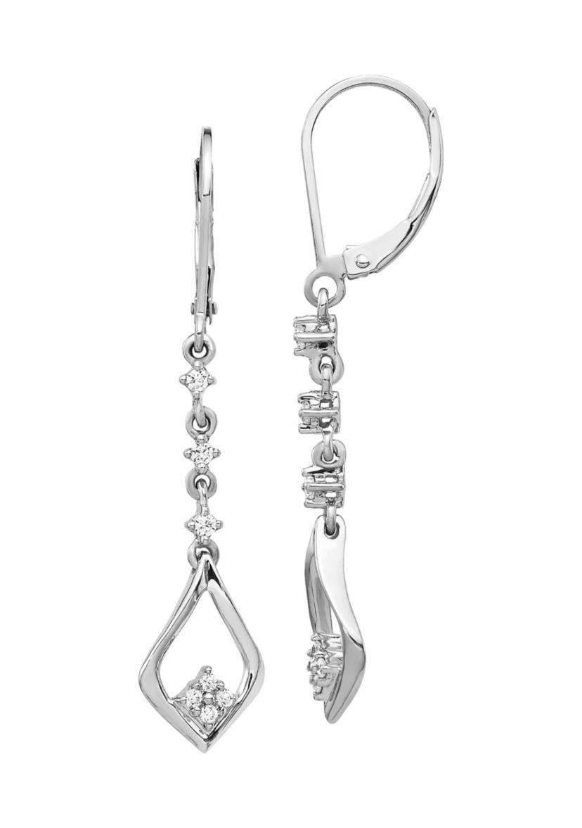 1/5 ct. t.w. Lab Grown Diamond Earrings in 14K White Gold