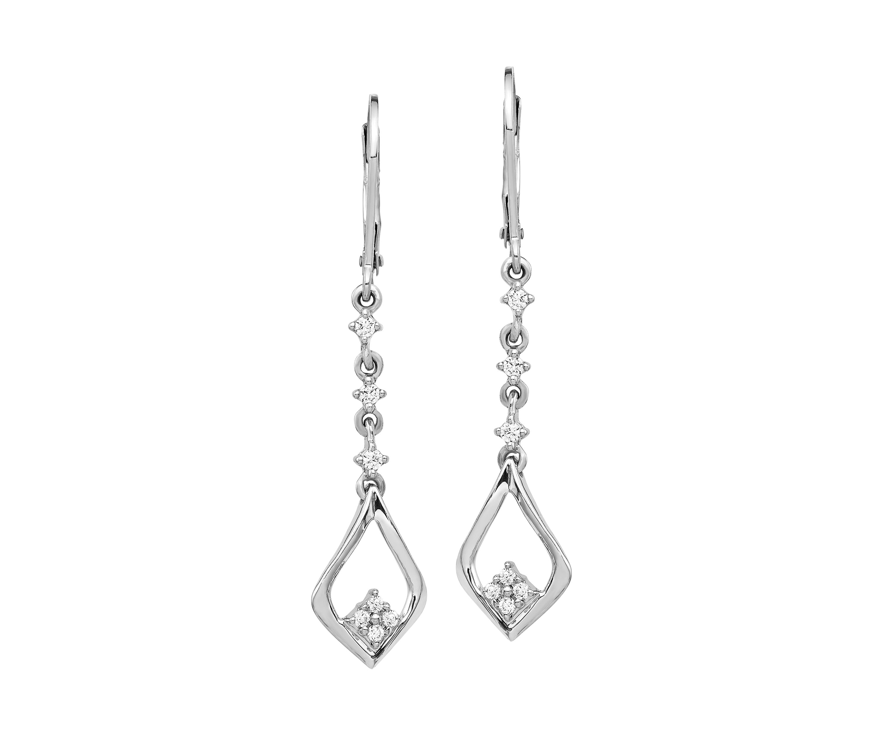 1/5 ct. t.w. Lab Grown Diamond Earrings in 14K White Gold