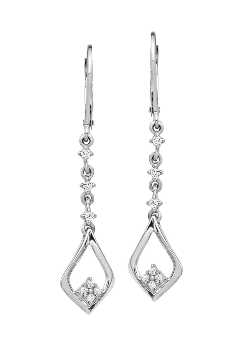 1/5 ct. t.w. Lab Grown Diamond Earrings in 14K White Gold