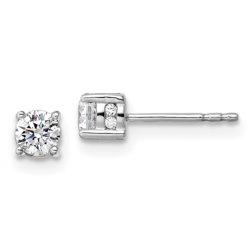 Lab Created 1/2 ct. t.w. Lab Grown Diamond Fashion Earrings in 14K White Gold
