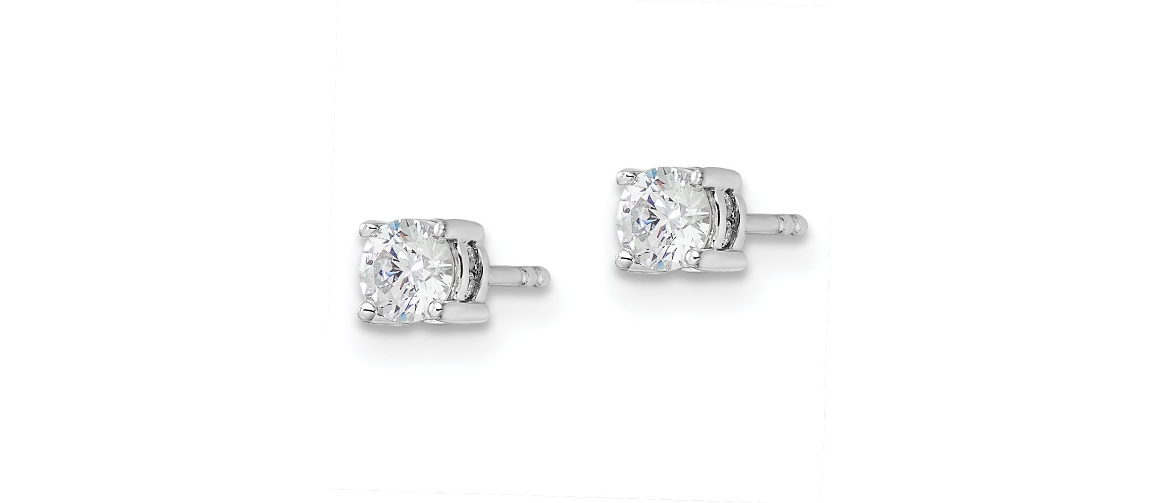 Lab Created 1/2 ct. t.w. Lab Grown Diamond Fashion Earrings in 14K White Gold