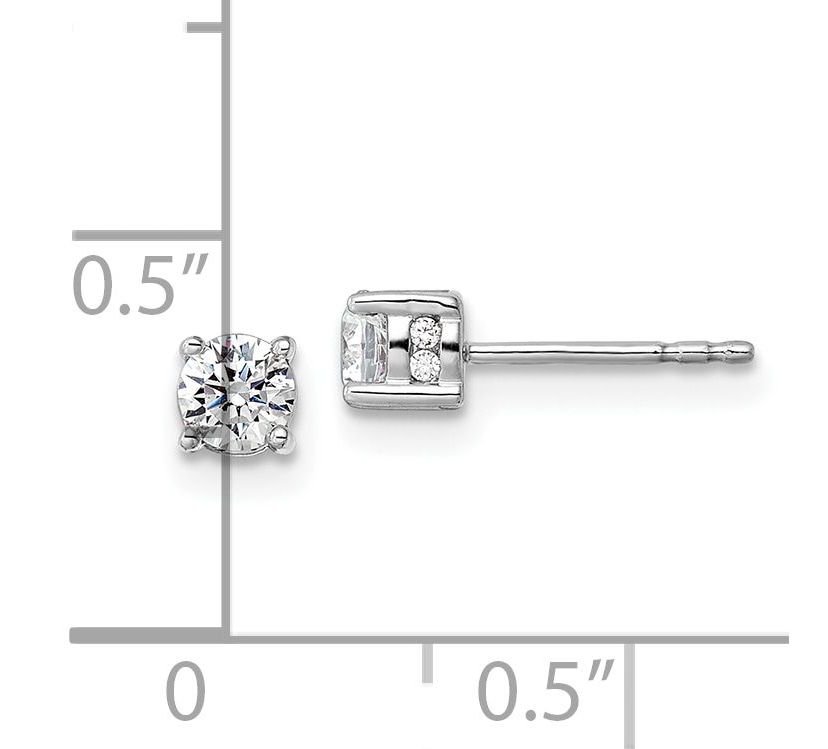 Lab Created 1/2 ct. t.w. Lab Grown Diamond Fashion Earrings in 14K White Gold