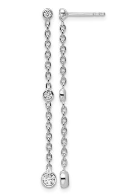 Belk & Co Lab Created 1/3 ct. t.w. Lab Grown Diamond VS+ F+ Graduated Dangle Earring in 14K Gold