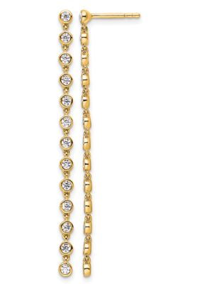 Belk & Co Lab Created 5/8 ct. t.w. Lab Grown Diamond VS+ F+ Graduated Dangle Earring in 14K Gold