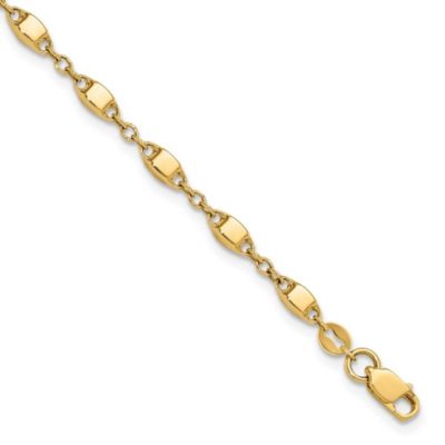 Belk & Co 14K Yellow Gold Polished Fancy Link Bracelet