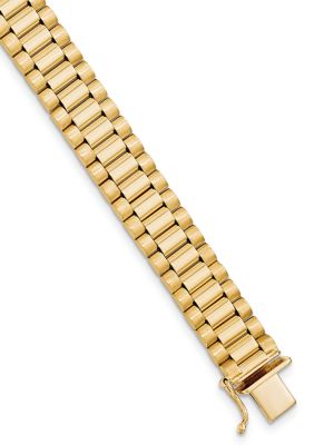 Belk & Co Mens 14K Yellow Gold Link Chain Bracelet