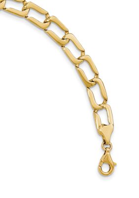 Belk & Co Mens 14K Yellow Gold Polished Link Bracelet