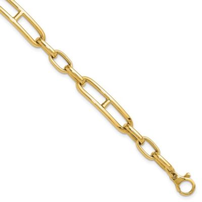 14K Yellow Gold Fancy Link Bracelet