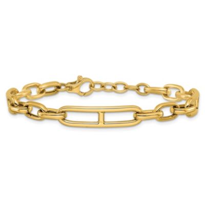 14K Yellow Gold Fancy Link Bracelet