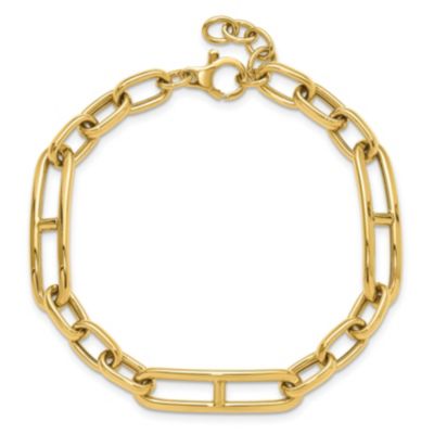 14K Yellow Gold Fancy Link Bracelet