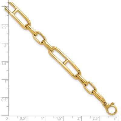 14K Yellow Gold Fancy Link Bracelet