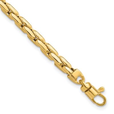 Belk & Co Men's 14K Yellow Gold Polished 4.5mm Fancy Link Bracelet