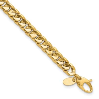 Belk & Co Men's 14K Yellow Gold Polished Fancy 8.5-inch Bracelet