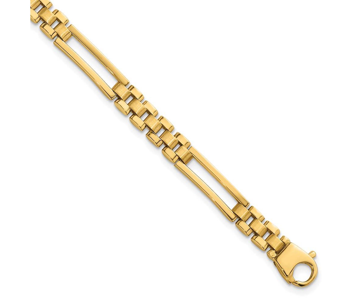 Belk & Co. 14K Yellow Gold Polished Fancy Open Multi Link Bracelet | Belk