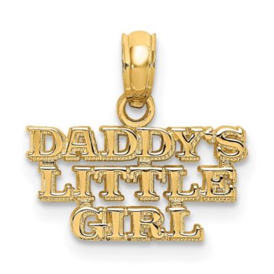 Belk & Co 14K Yellow Gold DADDYS LITTLE GIRL Charm