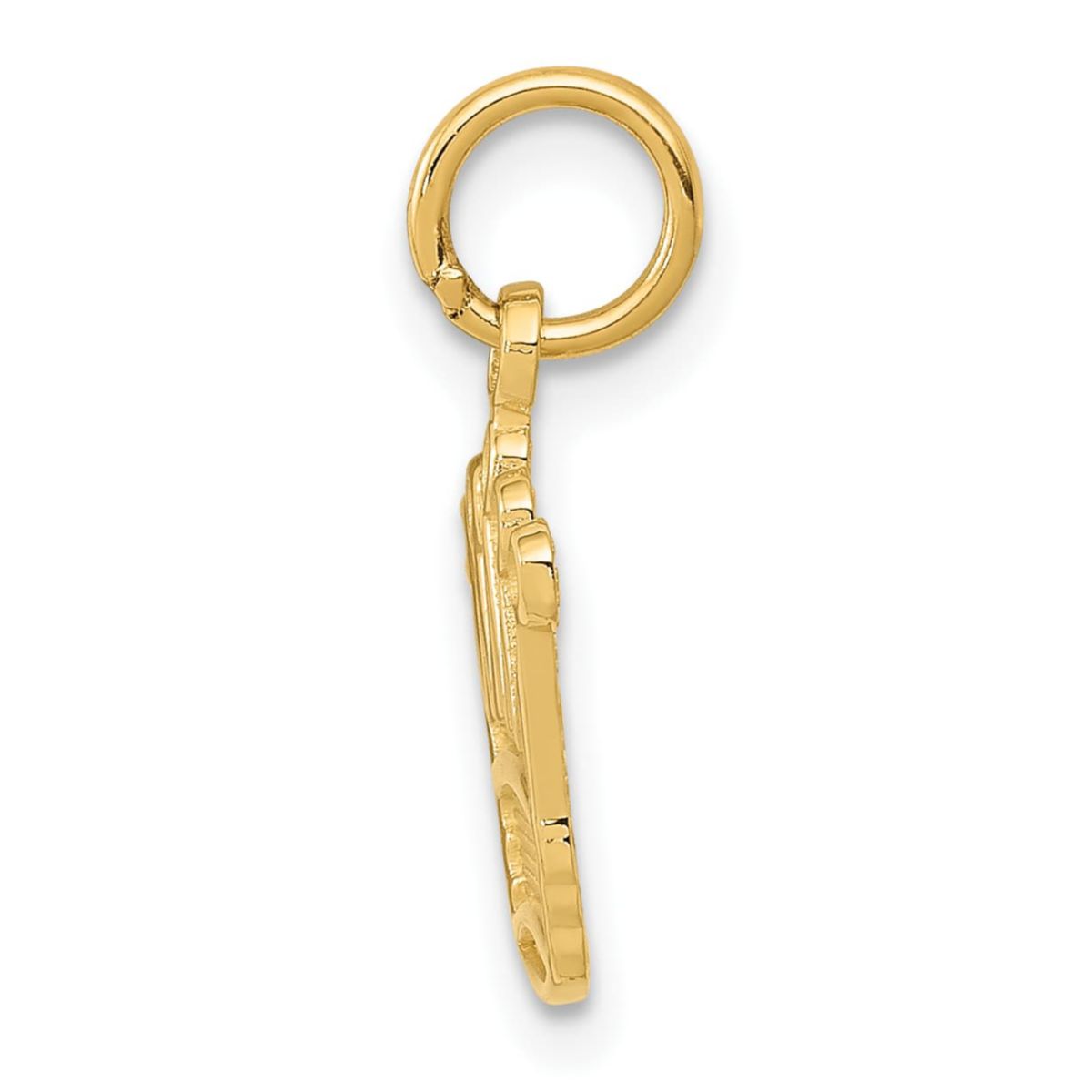 14K Yellow Gold Kings Crown Charm