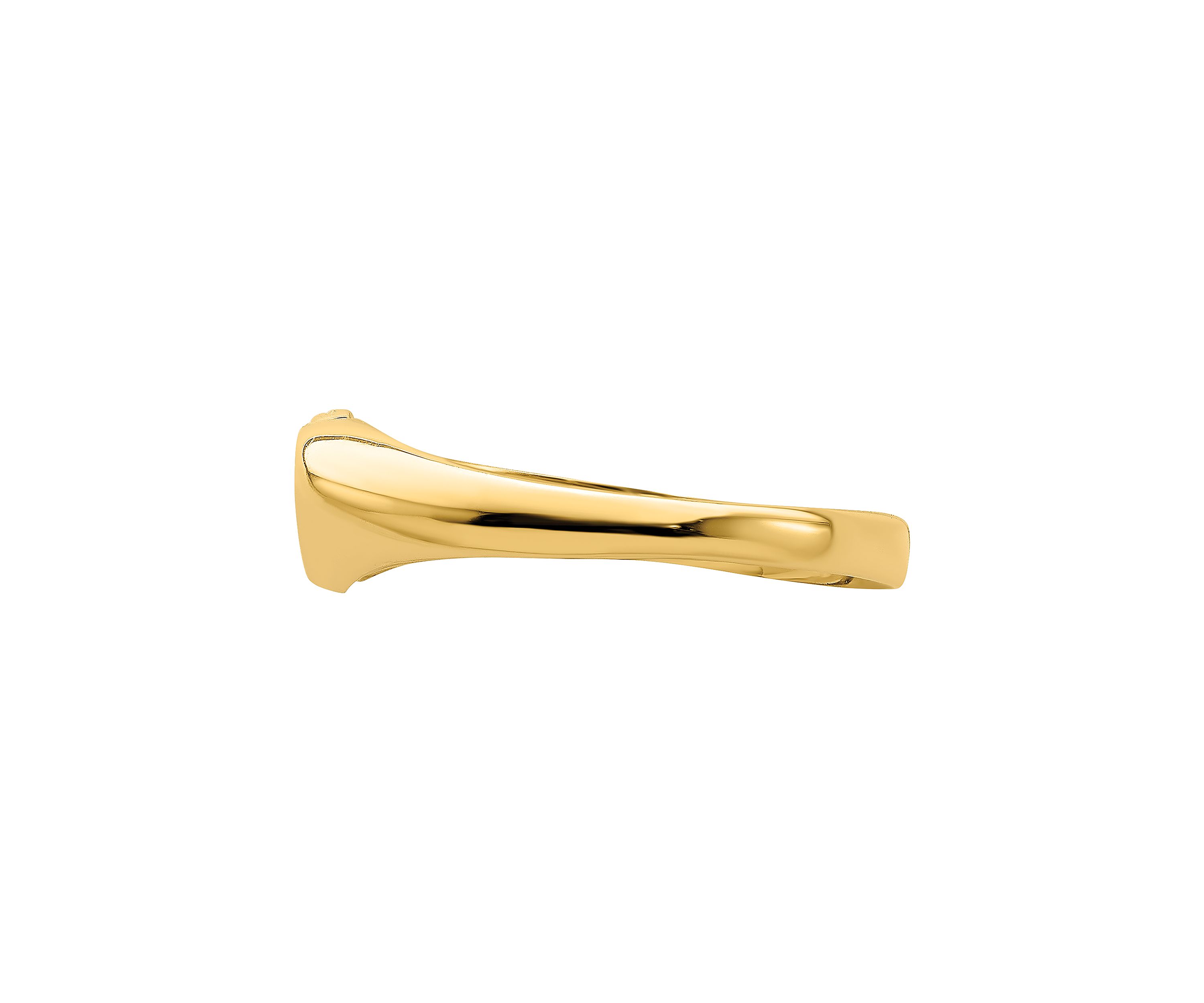 14K Yellow Gold Double Heart Cut Out Ring