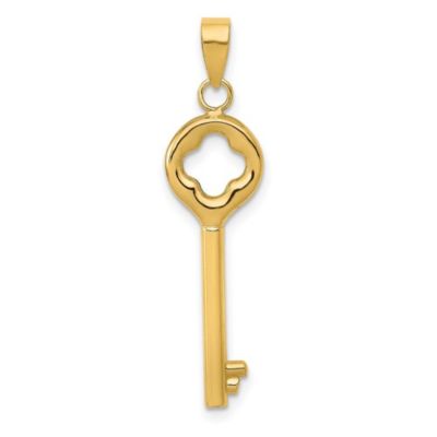 Belk & Co 14K Yellow Gold Polished 3D Key Charm