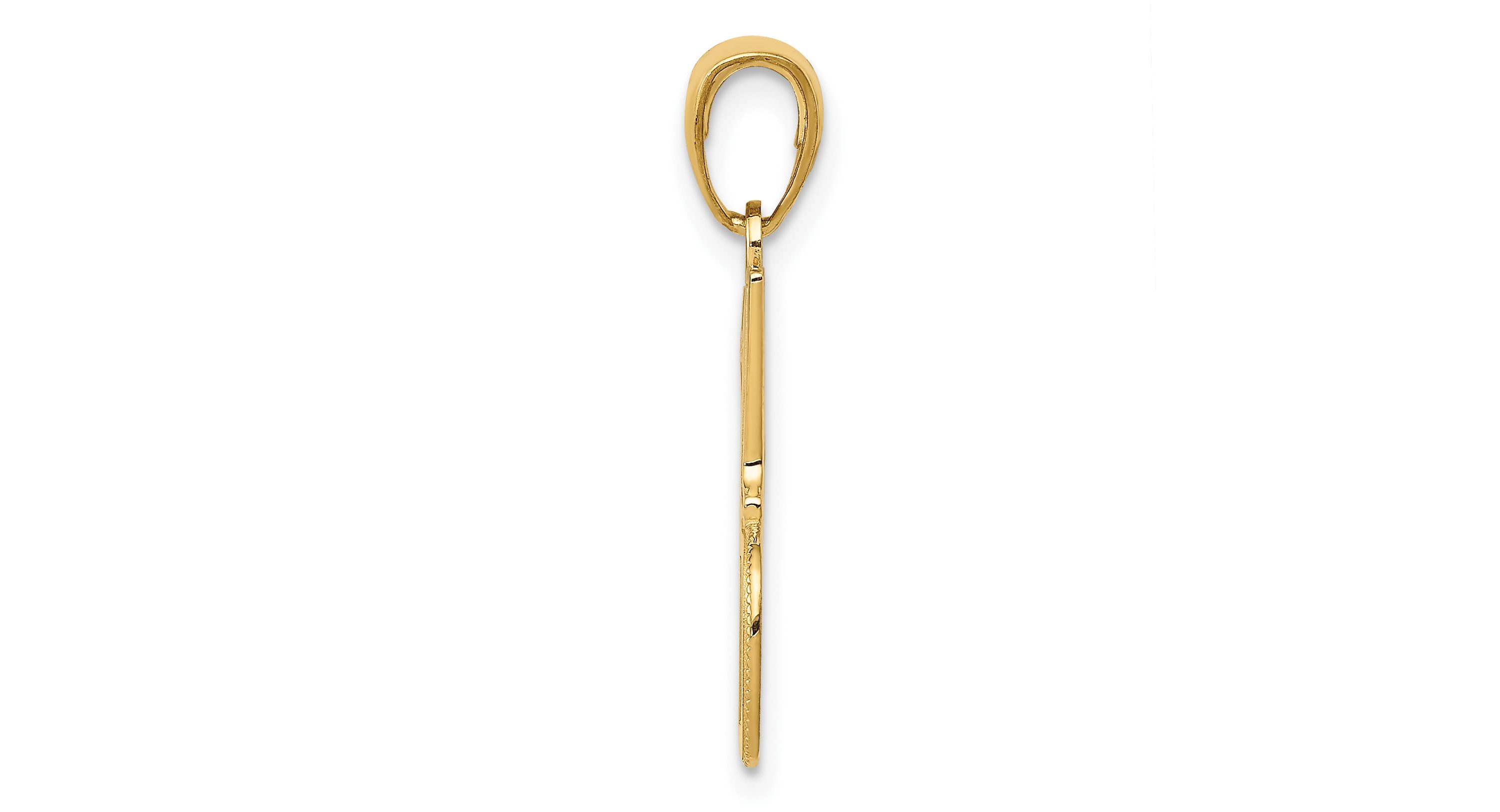 14K Yellow Gold #1 DAD Charm