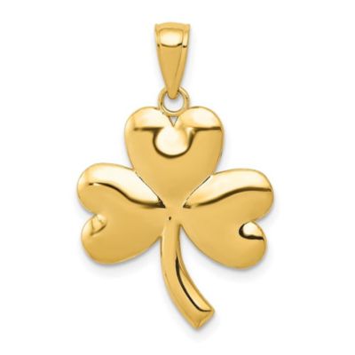 Belk & Co 14K Yellow Gold Shamrock Charm