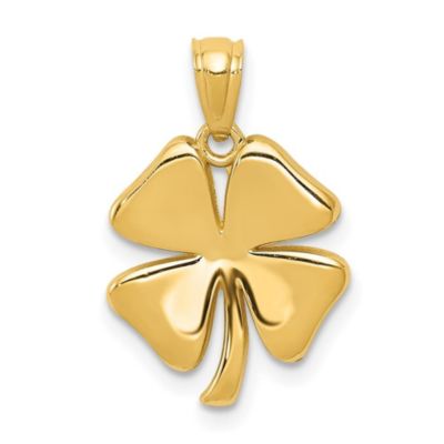 Belk & Co 14K Yellow Gold Polished 4 Leaf Clover Pendant