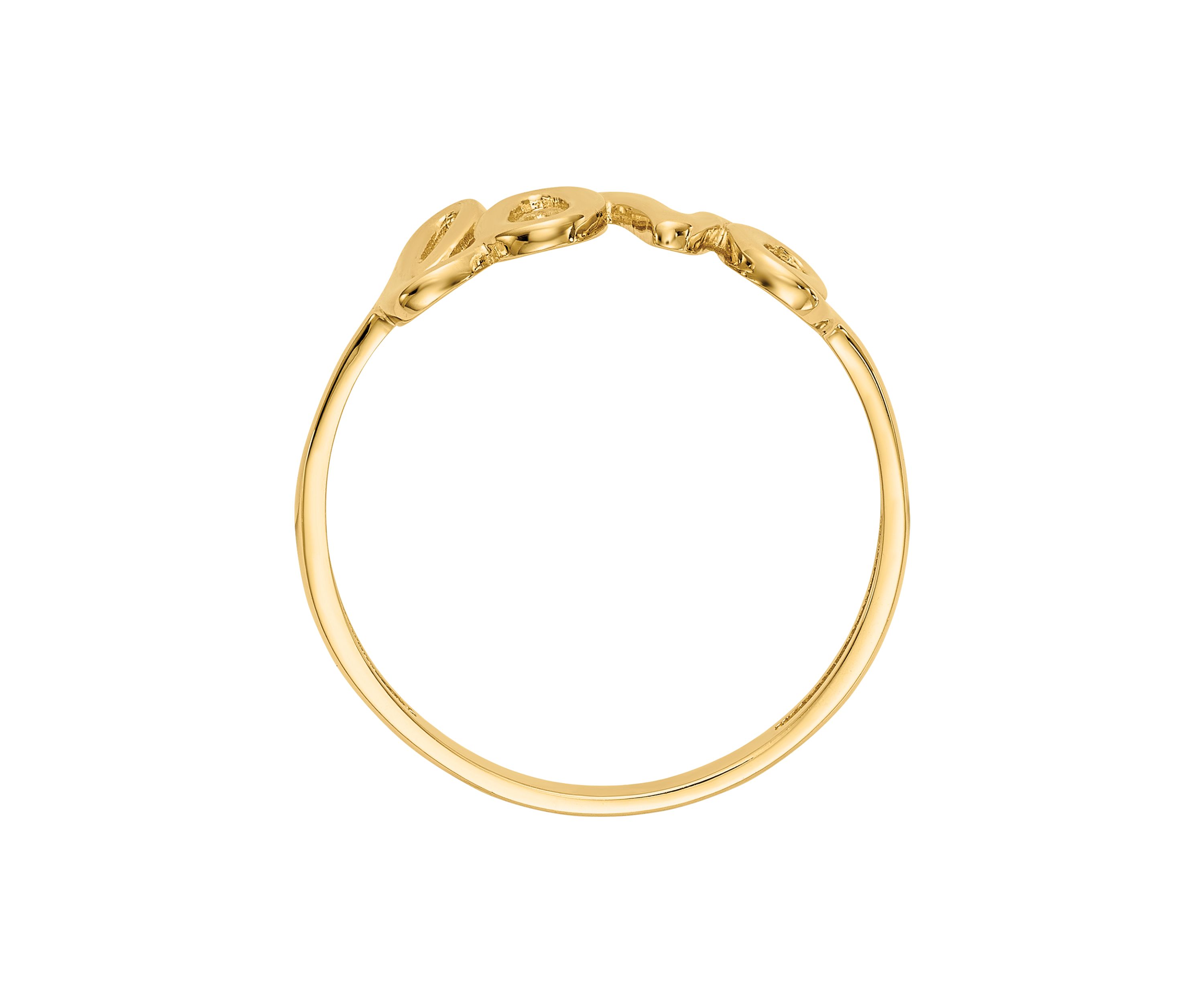 14K Yellow Gold Polished Love Ring