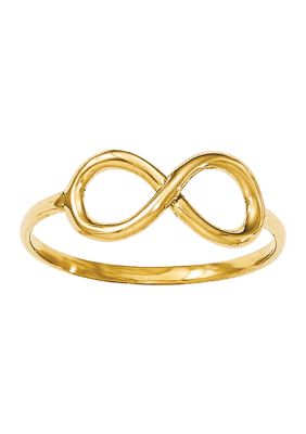 Belk & Co 14K Yellow Gold Polished Infinity Ring