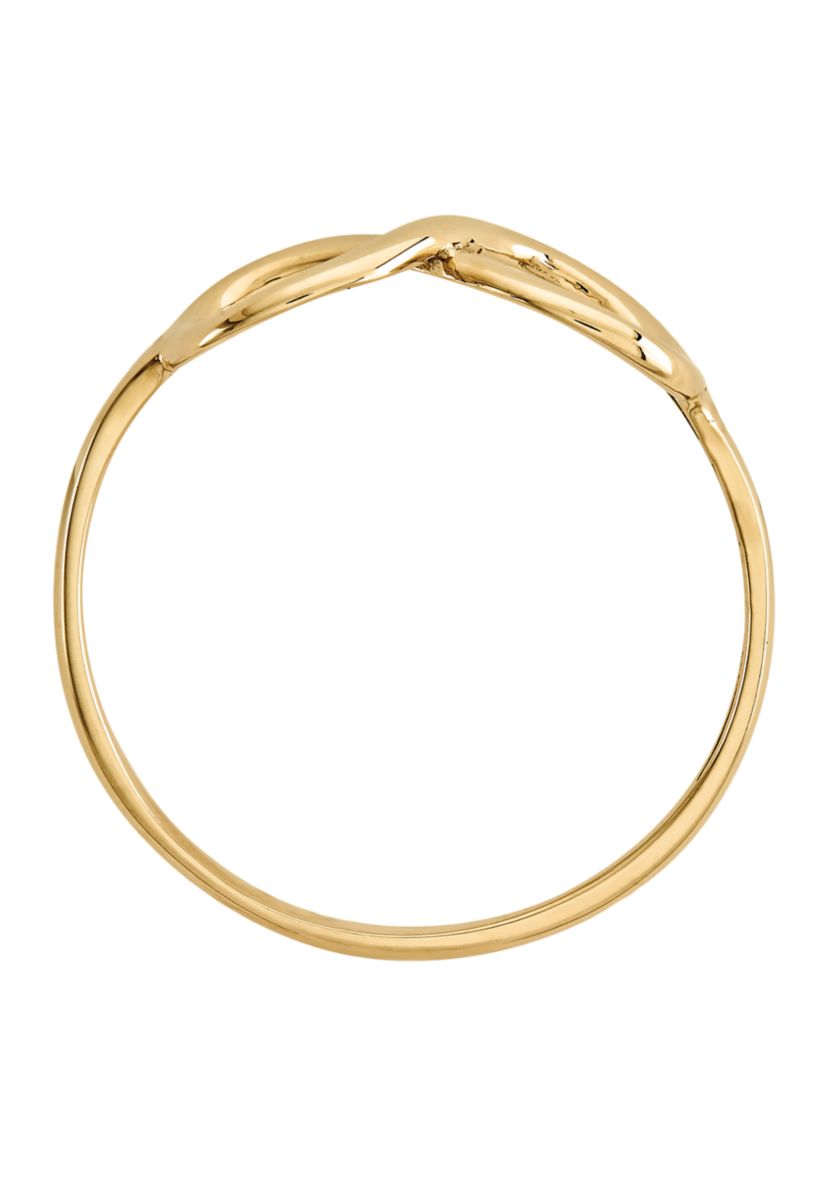 14K Yellow Gold Polished Infinity Ring