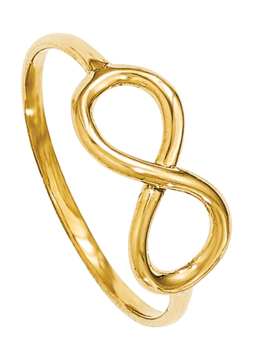 14K Yellow Gold Polished Infinity Ring