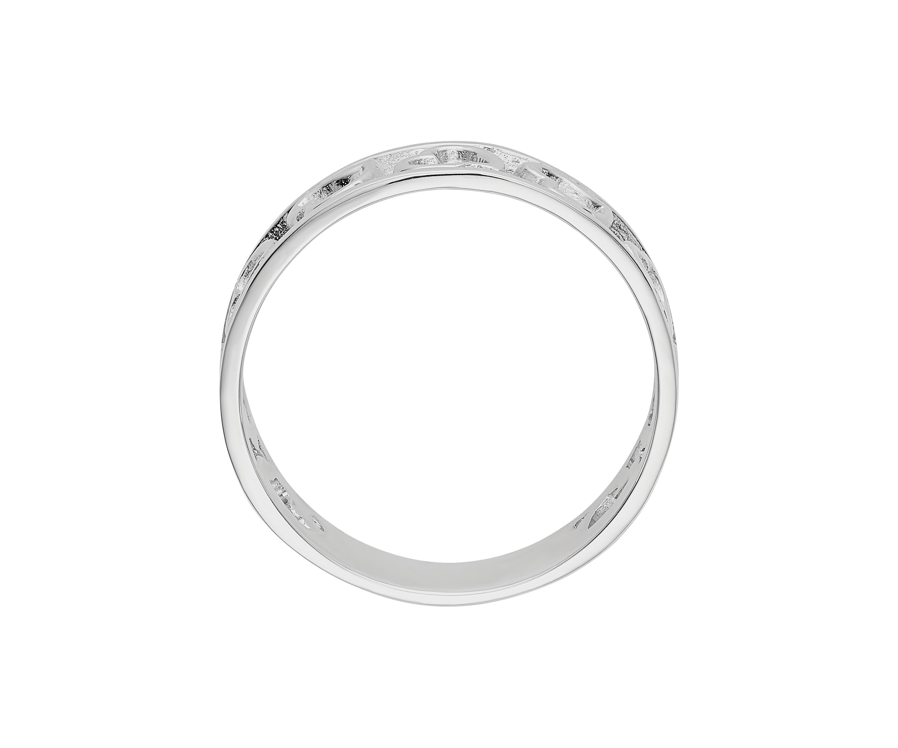 14K White Gold Heart Ring