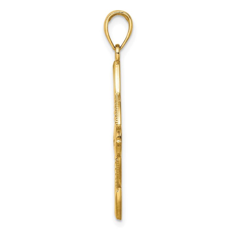 14K Yellow Gold Large Celtic Eternity Knot Charm