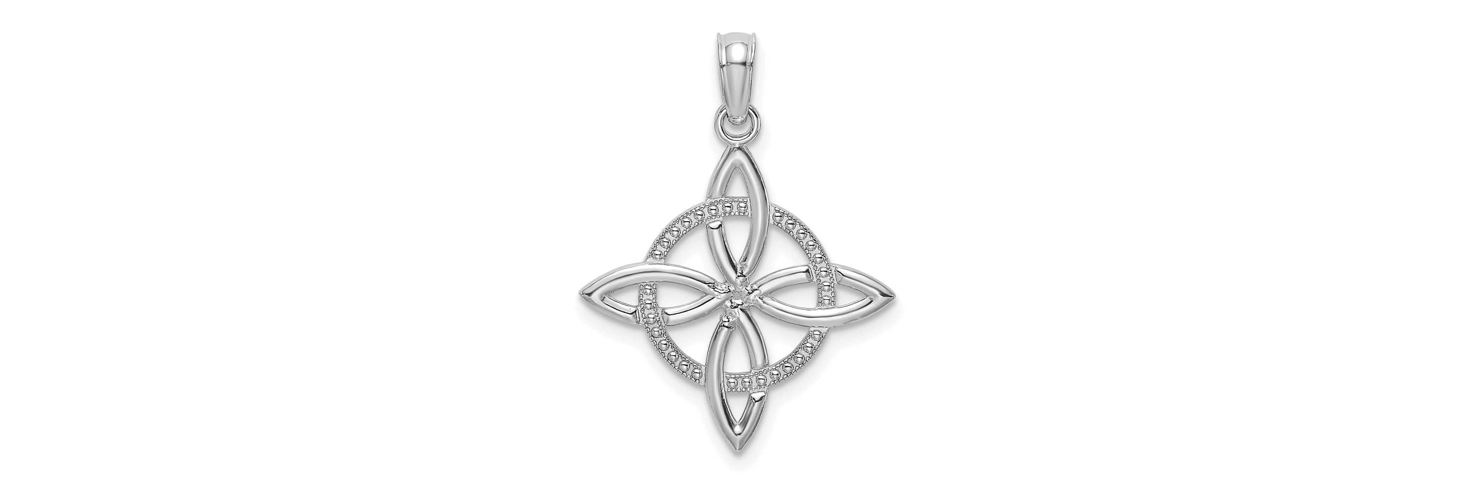 14K Gold Small Celtic Eternity Knot Charm