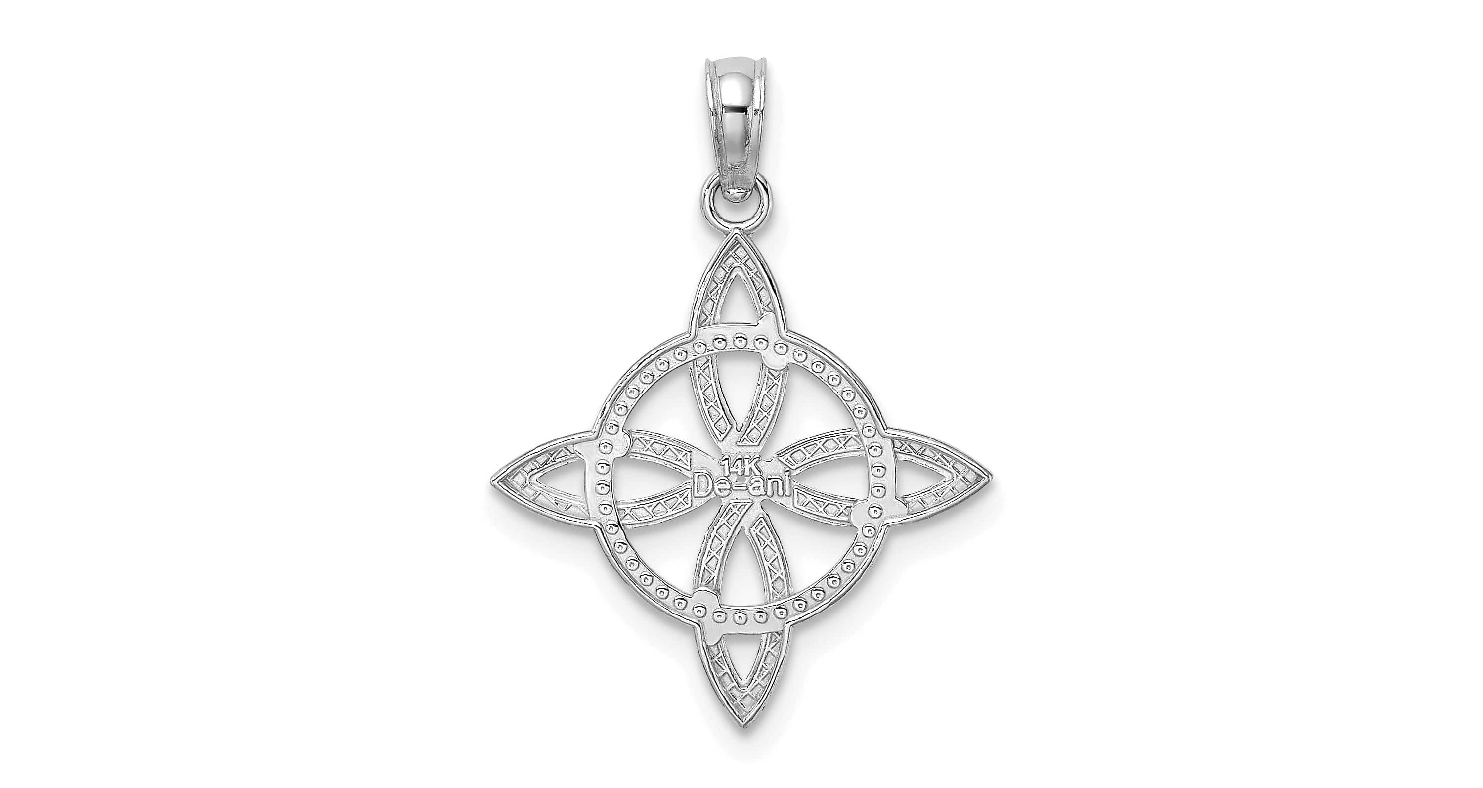 14K Gold Small Celtic Eternity Knot Charm