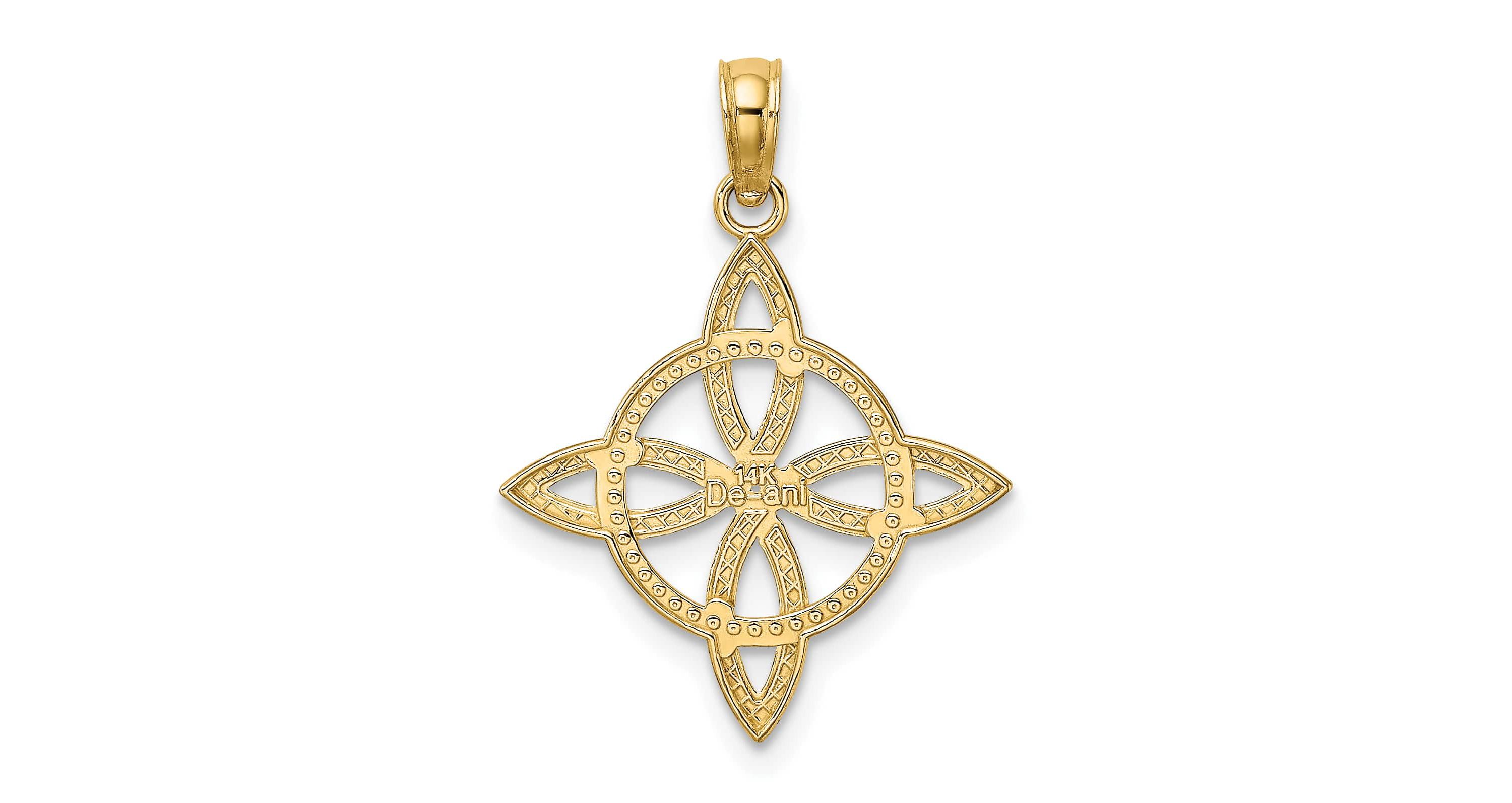 14K Gold Small Celtic Eternity Knot Charm