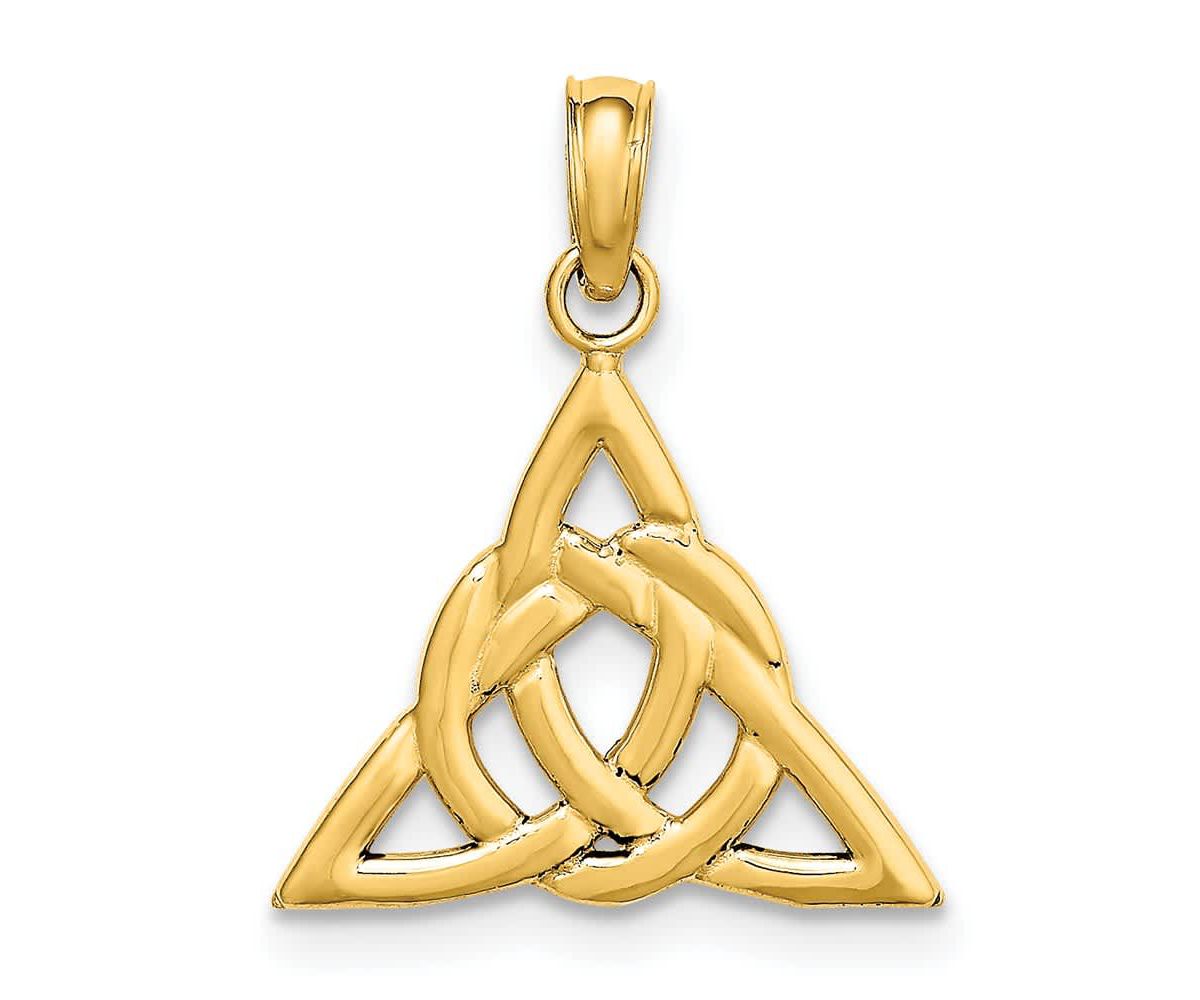 14K Gold Small Celtic Trinity Knot Charm