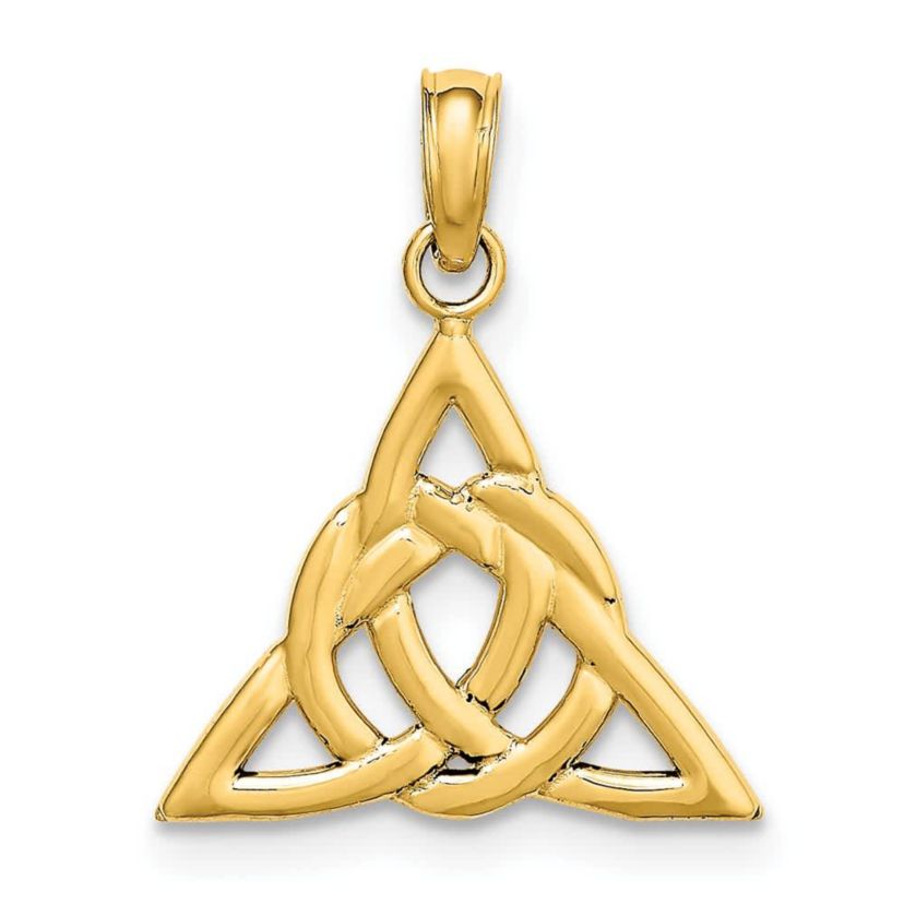 14K Gold Small Celtic Trinity Knot Charm