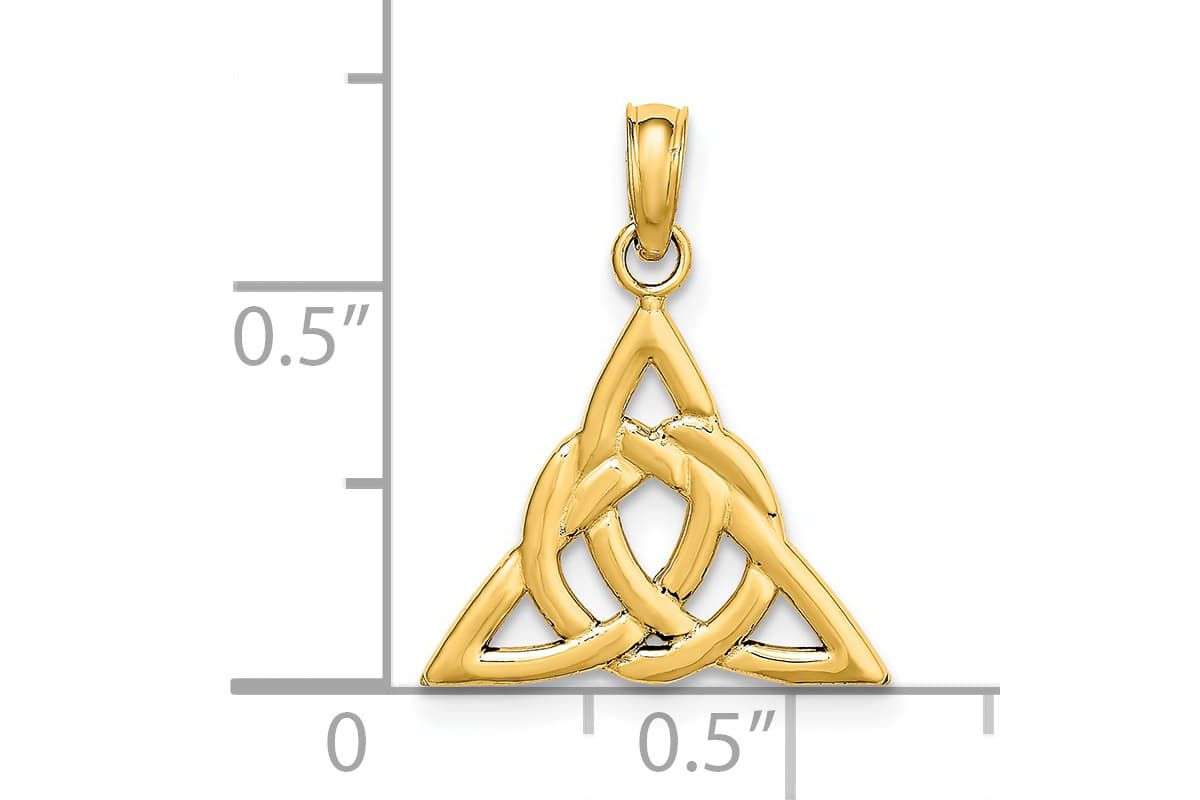 14K Gold Small Celtic Trinity Knot Charm
