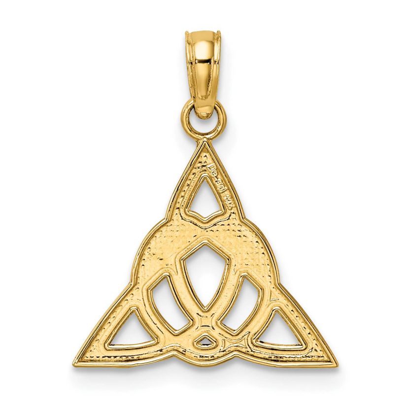 14K Gold Small Celtic Trinity Knot Charm