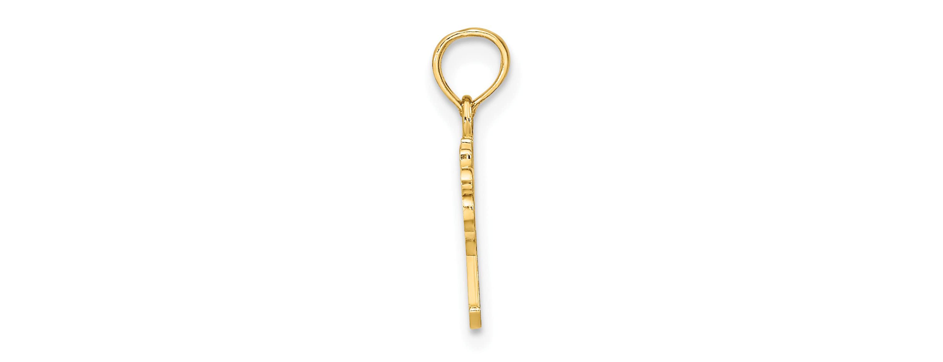 14K Yellow Gold DADDYS GIRL Charm