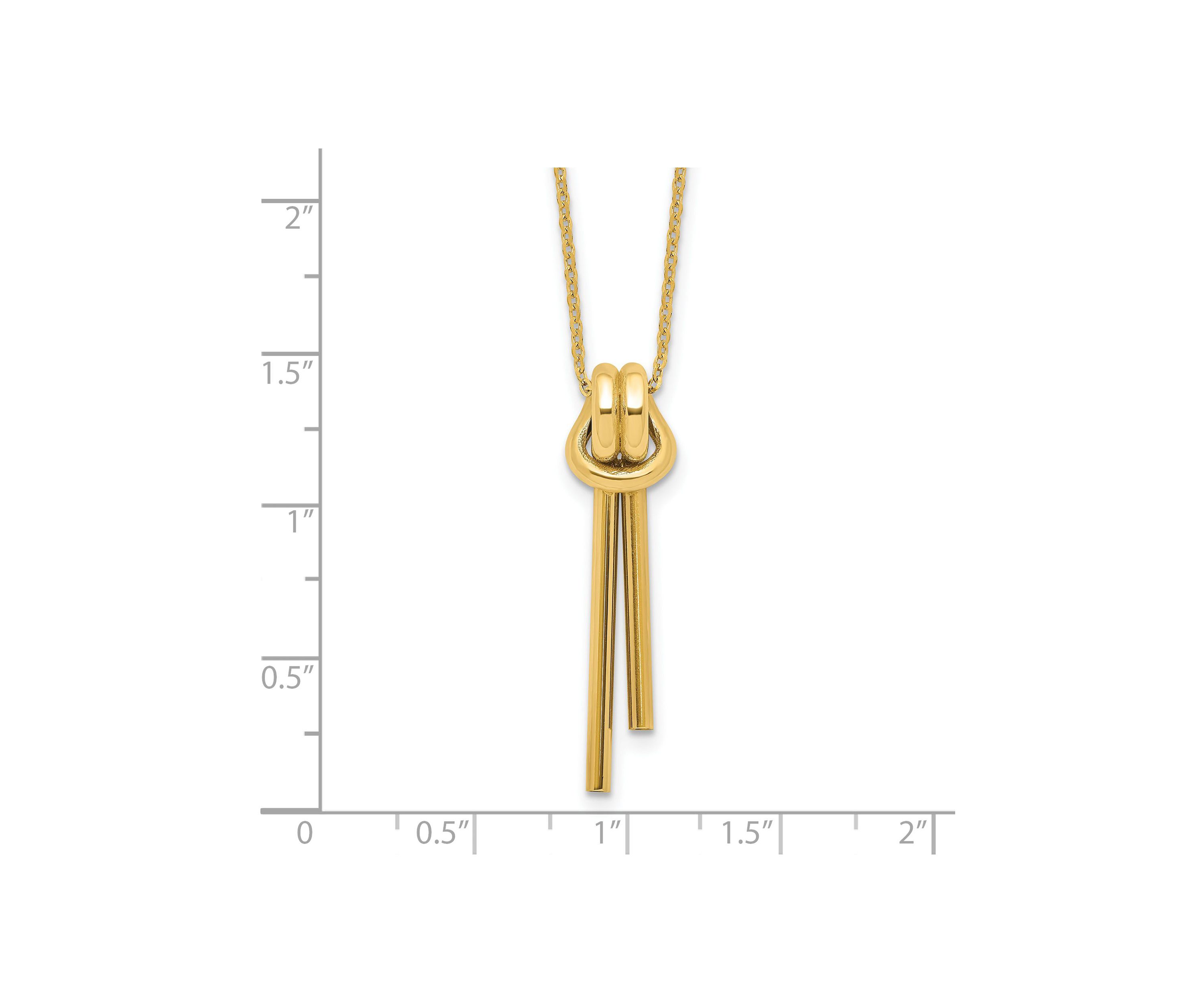 14K Yellow Gold Polished Necklace