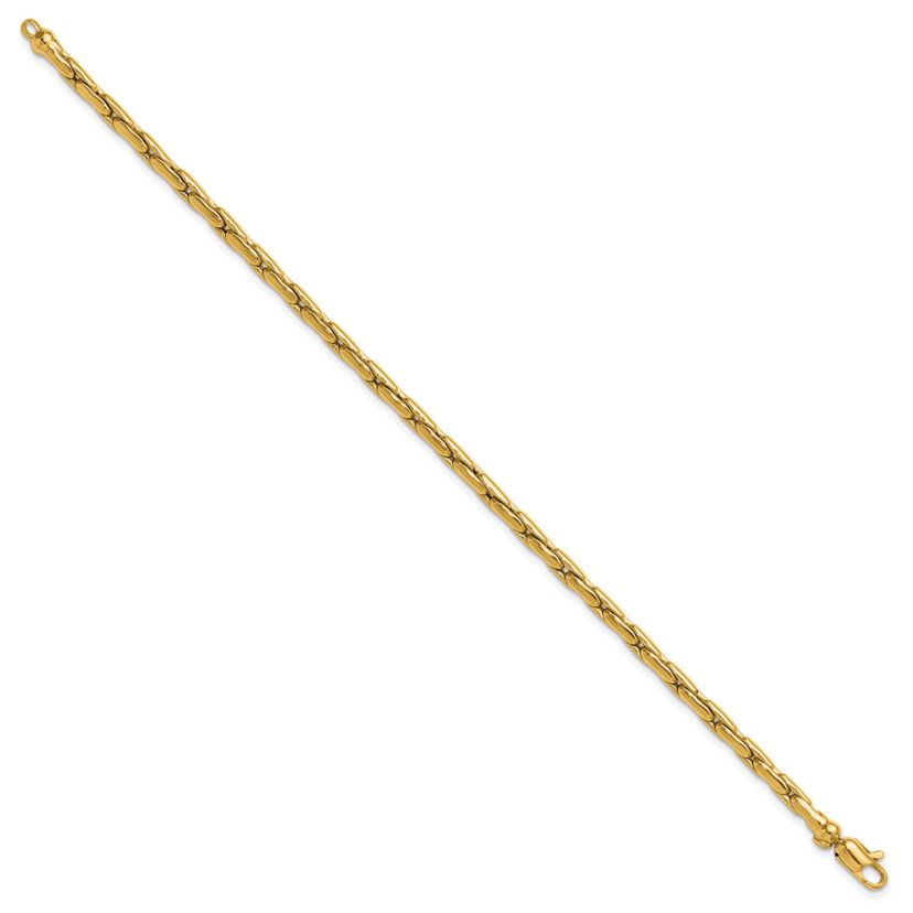 14K Yellow Gold Polished Fancy Link Bracelet