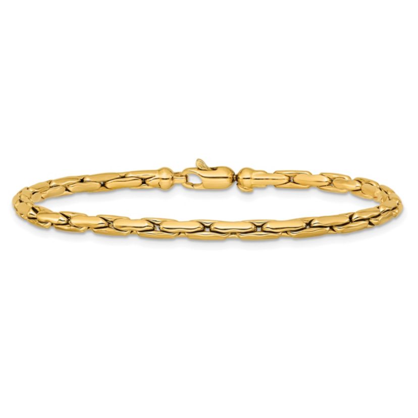 14K Yellow Gold Polished Fancy Link Bracelet