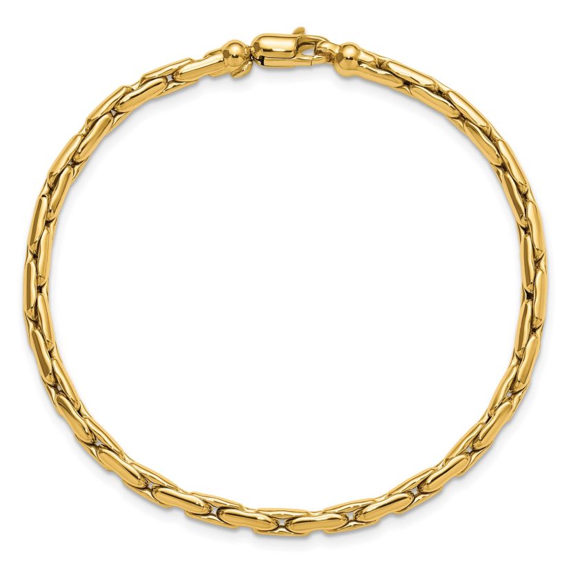 14K Yellow Gold Polished Fancy Link Bracelet