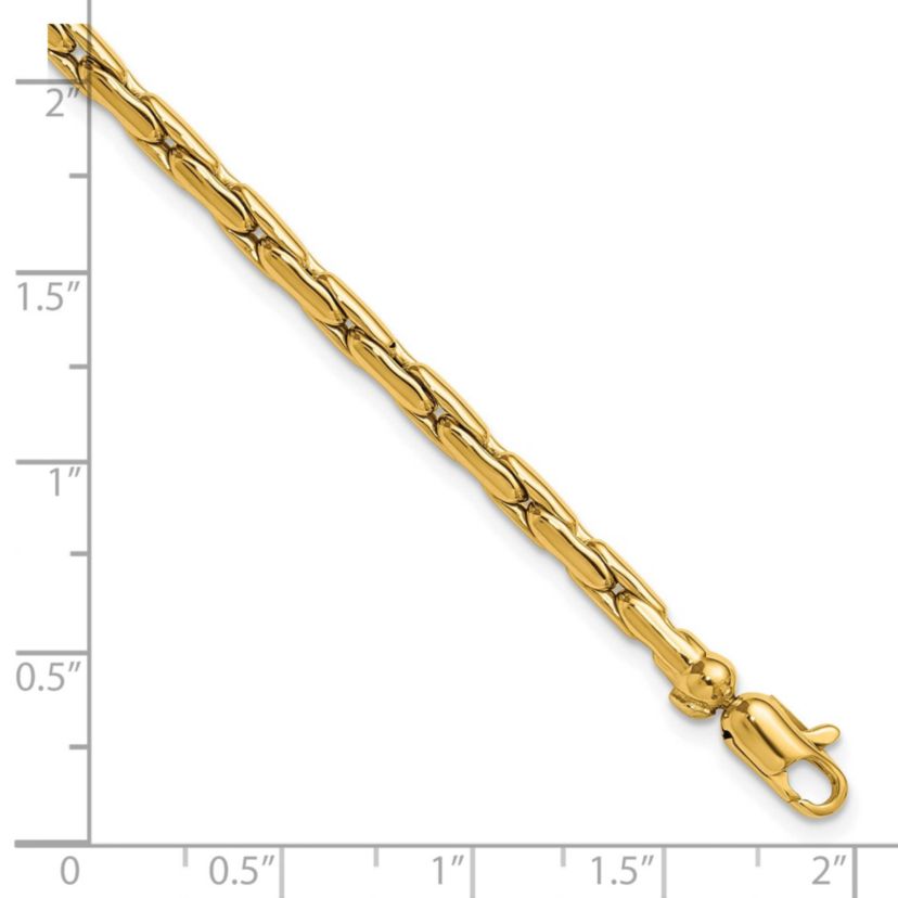 14K Yellow Gold Polished Fancy Link Bracelet