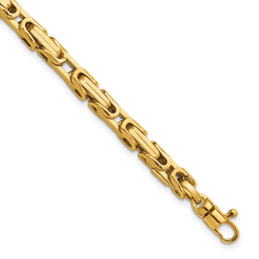 14K Yellow Gold Polished Fancy Link Bracelet