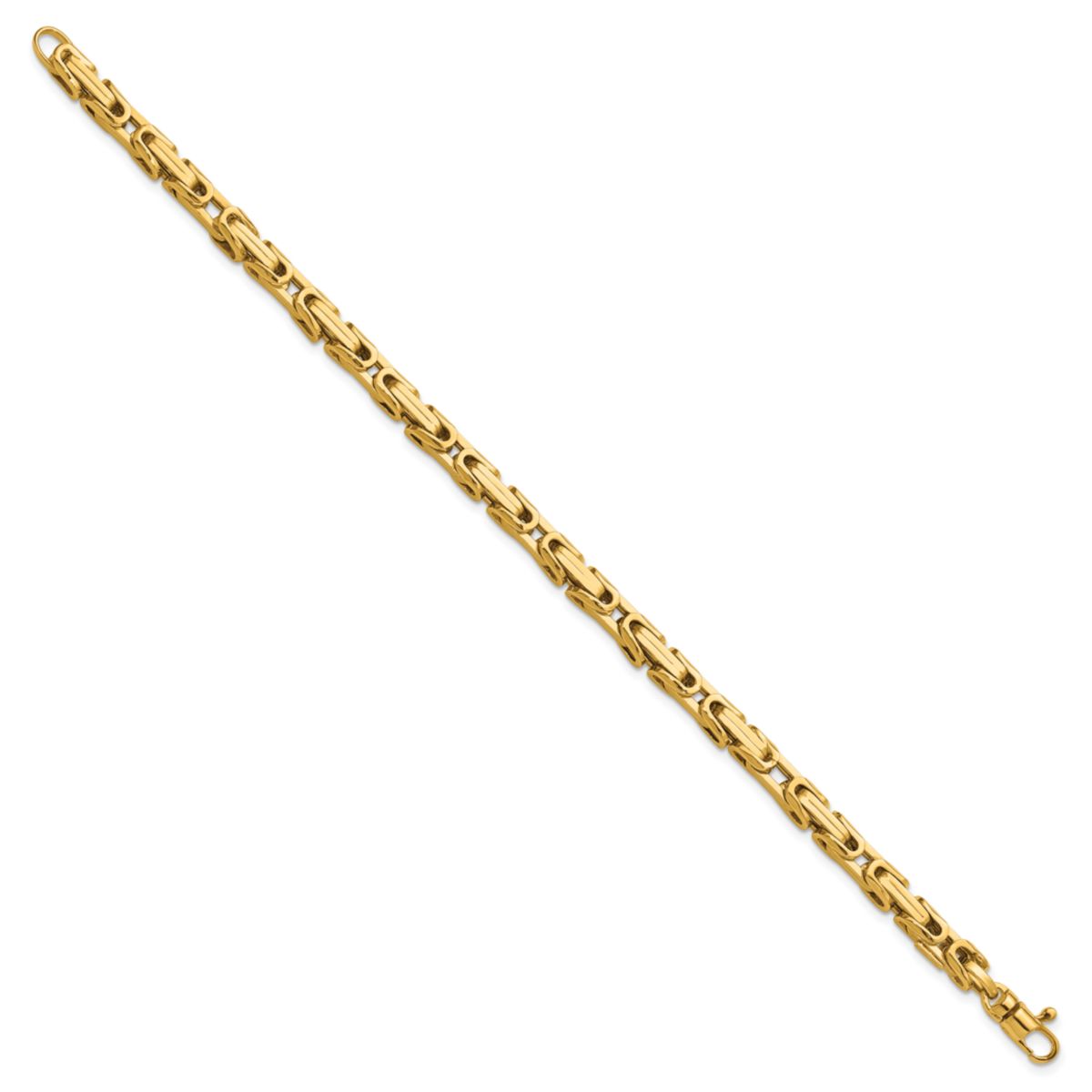 14K Yellow Gold Polished Fancy Link Bracelet