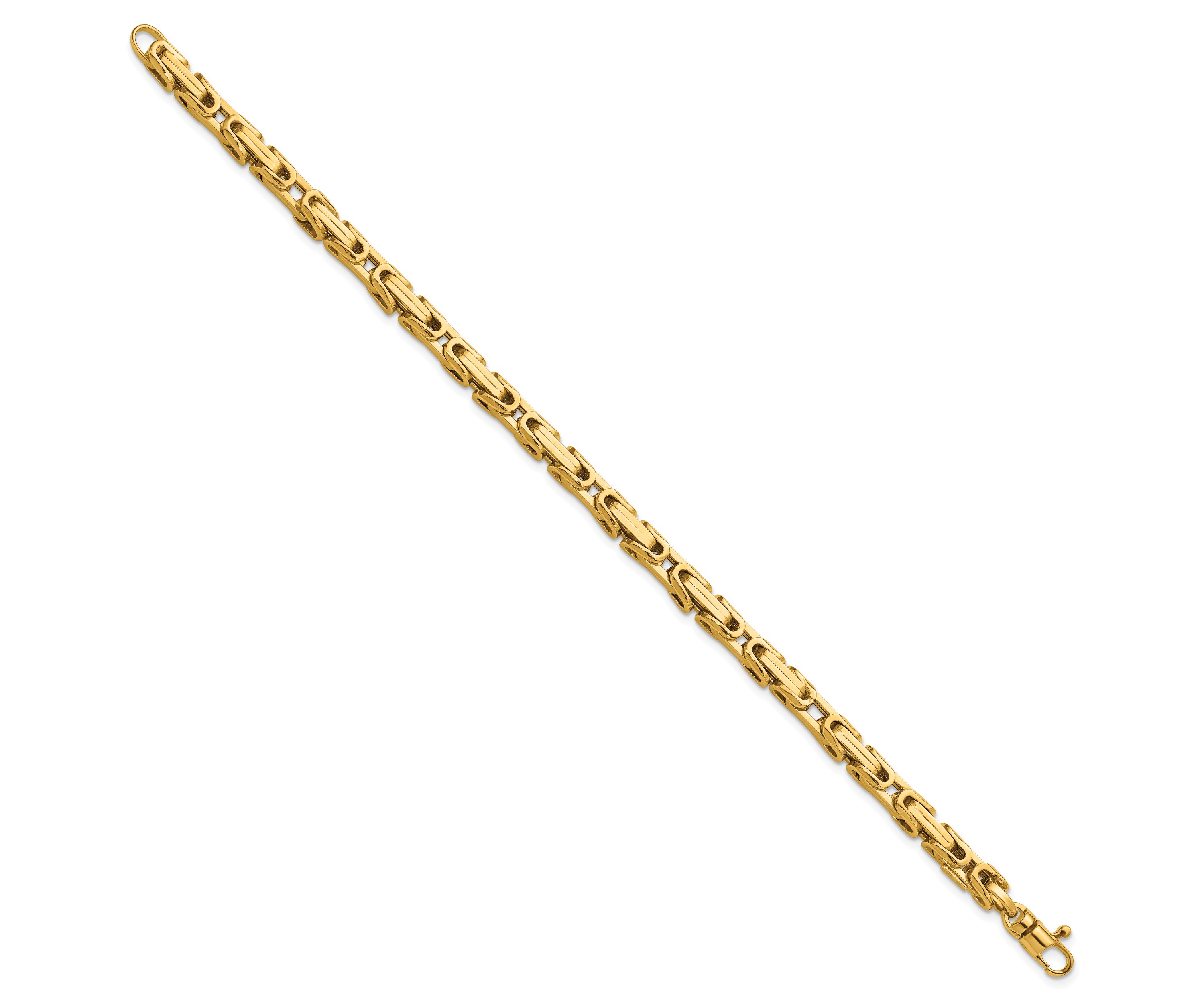 14K Yellow Gold Polished Fancy Link Bracelet