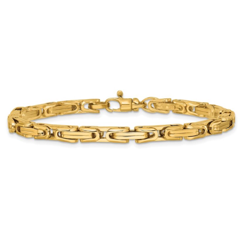 14K Yellow Gold Polished Fancy Link Bracelet